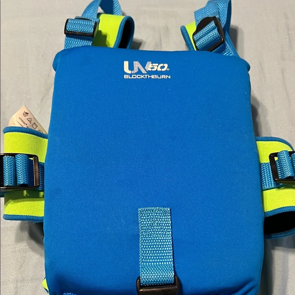 Speedo Blue and Neon Yellow Begin to Swim Float Coach - Picture 3 of 7